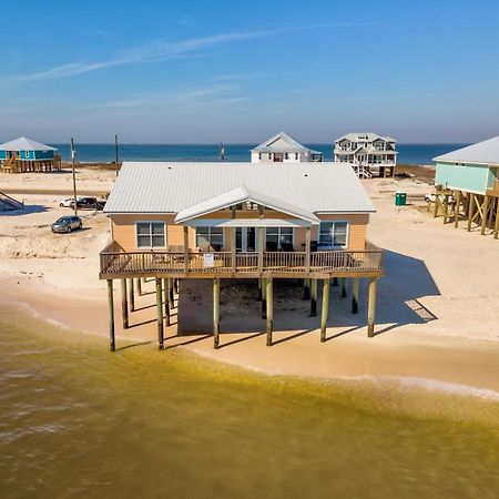 Sun Spot - True Gulf Front Private Home With Lovely Gulf Side Deck, Home ドーフィン・アイランド エクステリア 写真