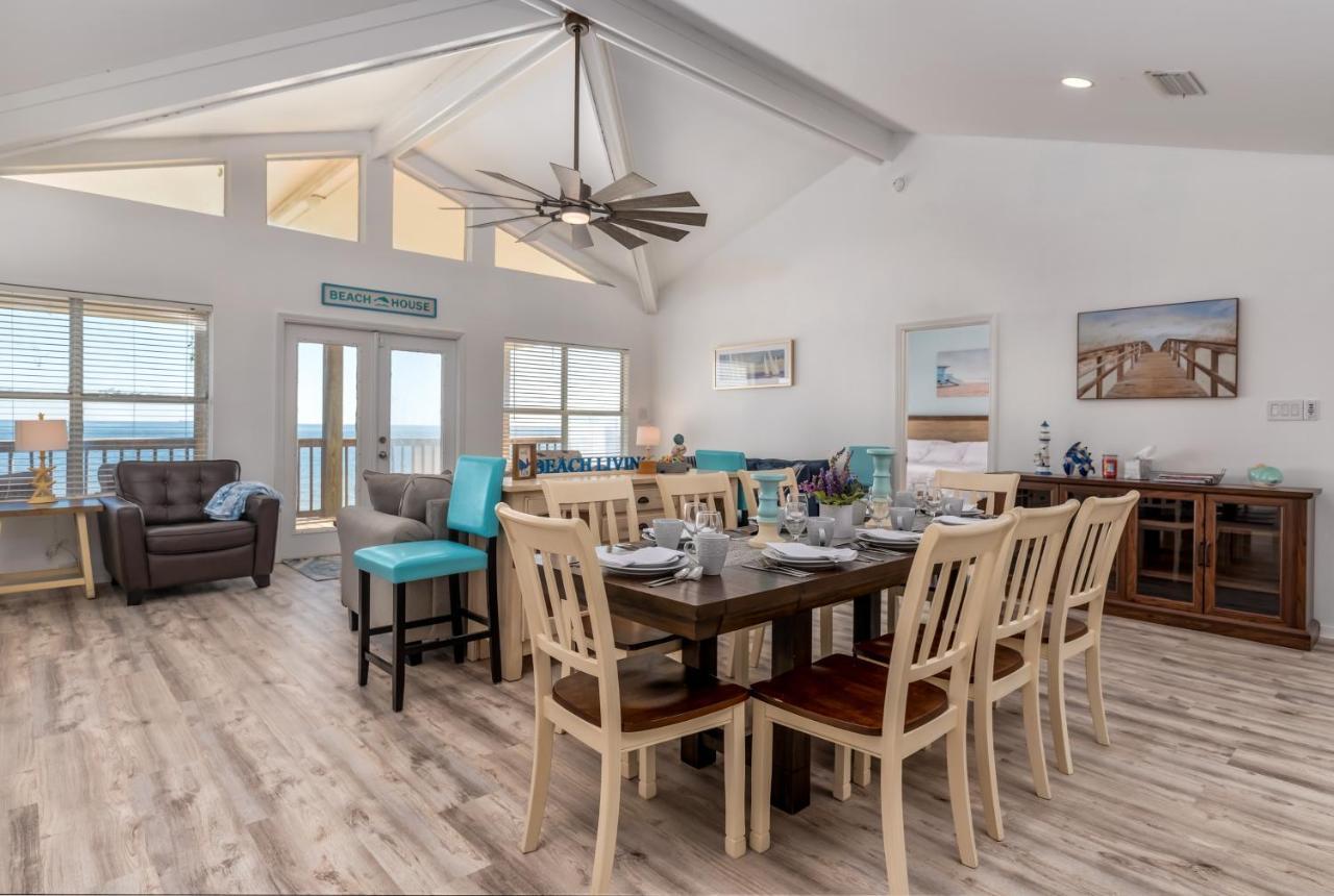 Sun Spot - True Gulf Front Private Home With Lovely Gulf Side Deck, Home ドーフィン・アイランド エクステリア 写真
