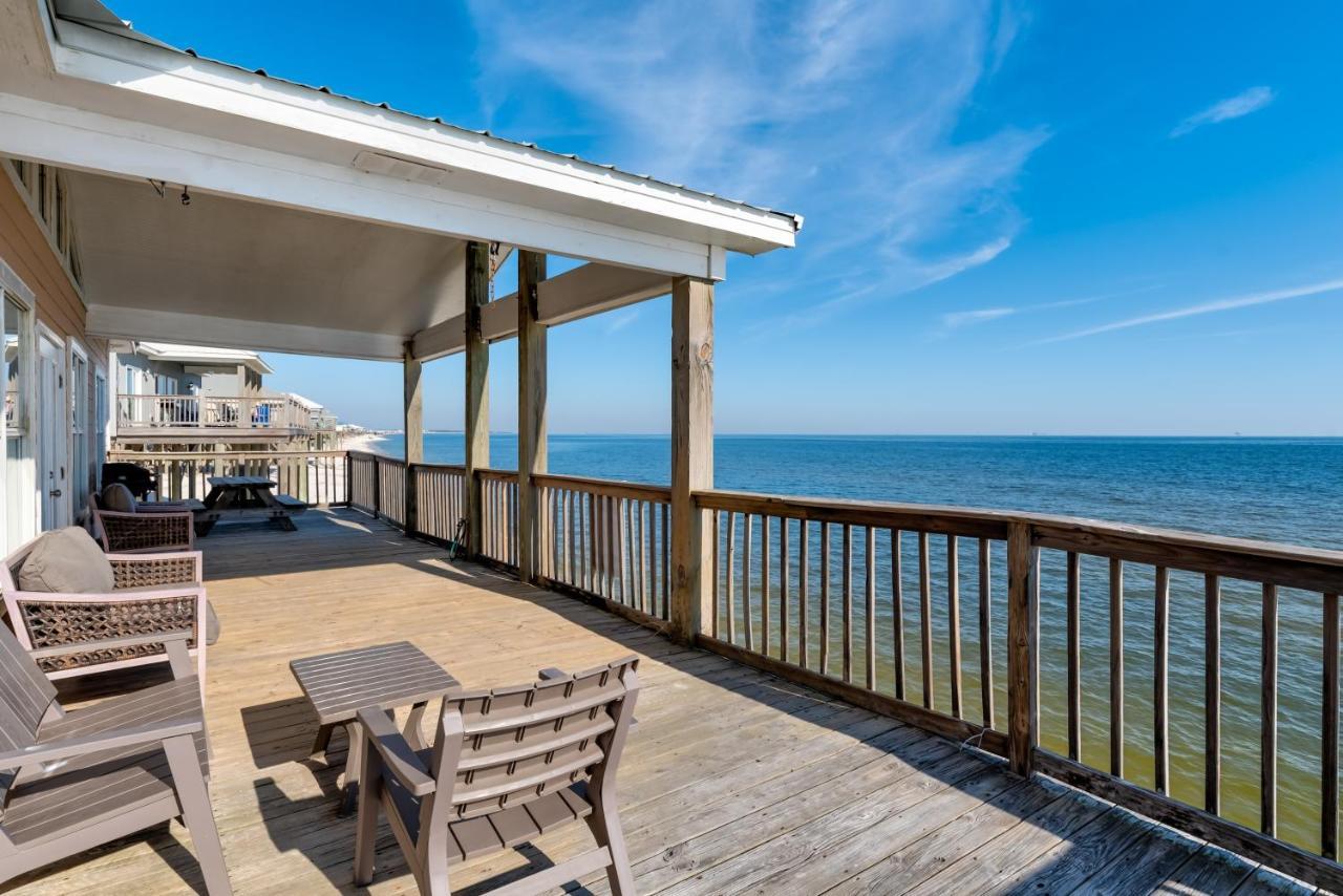 Sun Spot - True Gulf Front Private Home With Lovely Gulf Side Deck, Home ドーフィン・アイランド エクステリア 写真