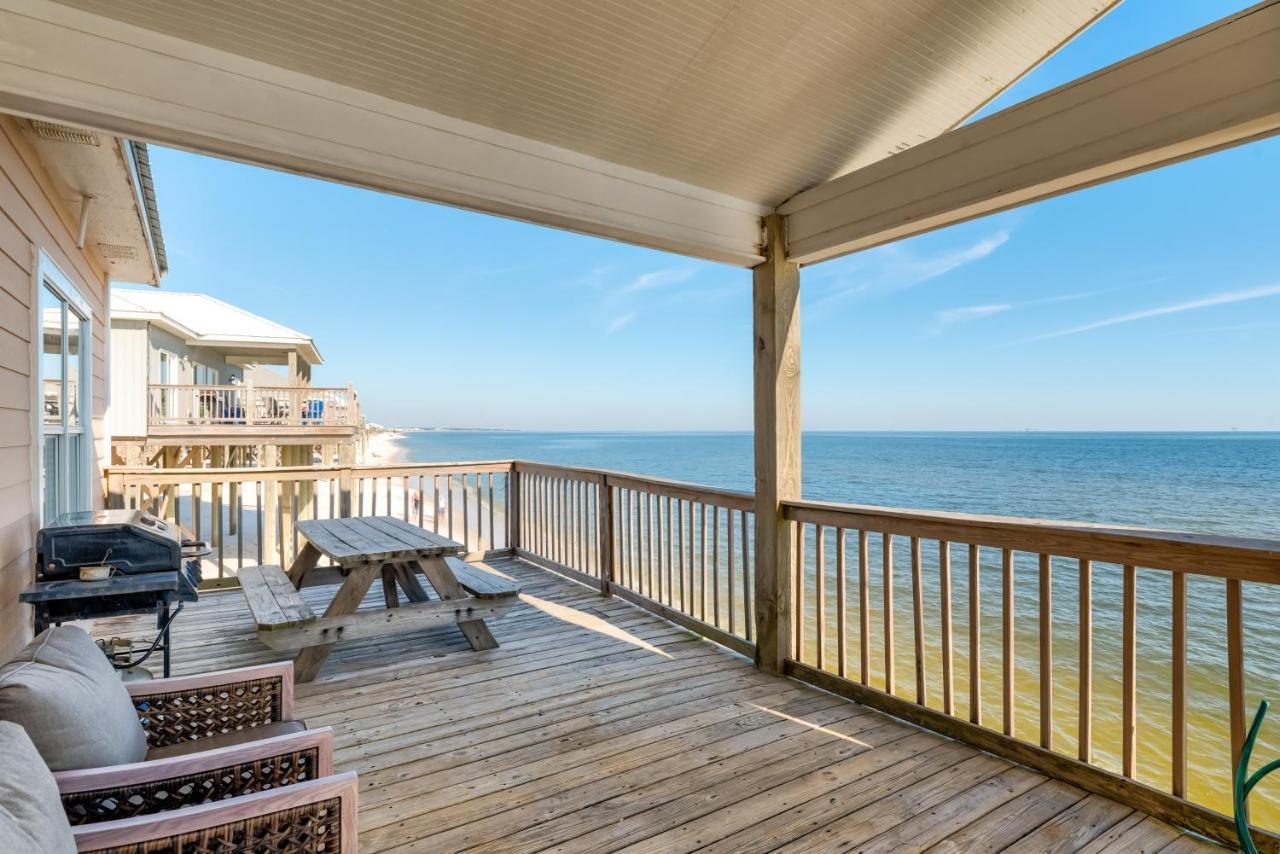 Sun Spot - True Gulf Front Private Home With Lovely Gulf Side Deck, Home ドーフィン・アイランド エクステリア 写真