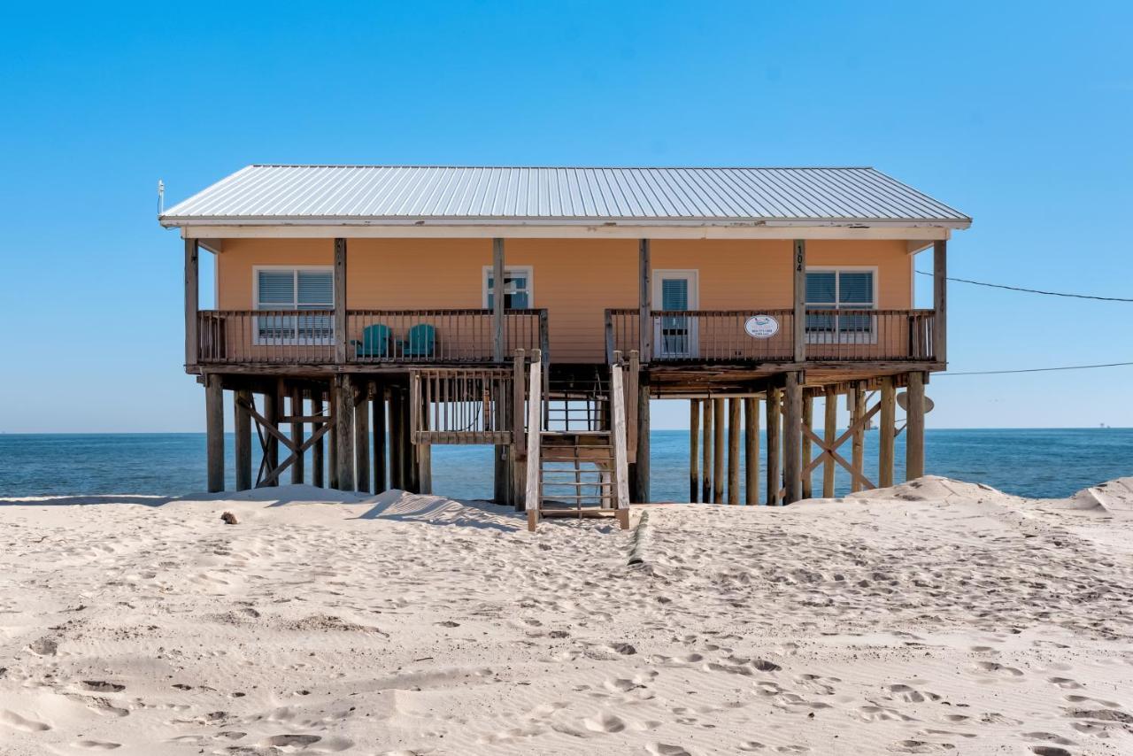 Sun Spot - True Gulf Front Private Home With Lovely Gulf Side Deck, Home ドーフィン・アイランド エクステリア 写真
